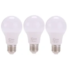 عبوة لمبات LED E27 نوع A ليفين (3 قطع، 9 واط، أبيض مُصفر)