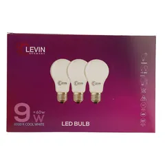 Levin E27 LED A-Type Light Bulb Pack (3 Pc., 9 W, Daylight)