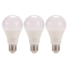 عبوة لمبات LED E27 نوع A ليفين (3 قطع، 12 واط، أبيض ضوء مُصفر)