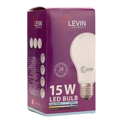 Levin E27 LED A-Type Light Bulb (15 W, Daylight)