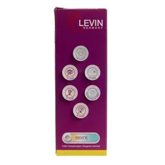 Levin E14 LED C37 Candle Light Bulb (6 W, Warm White)