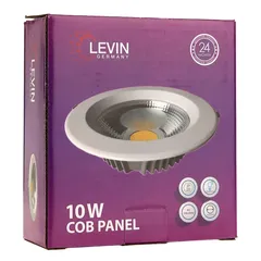 لوح إضاءة LED ليفين (100 ملم، 10 واط، ضوء نهاري)