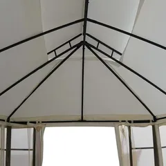 Nantes Steel Gazebo W/Mosquito Net (295 x 362 x 267 cm)