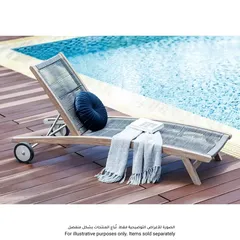 Sienna Eucalyptus Wood Sun Lounger (183 x 70 x 87 cm)