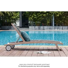 Sienna Eucalyptus Wood Sun Lounger (183 x 70 x 87 cm)