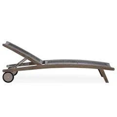 Sienna Eucalyptus Wood Sun Lounger (183 x 70 x 87 cm)