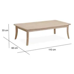 Ashmore V2 Acacia Wood Coffee Table (110 x 60 x 33 cm)