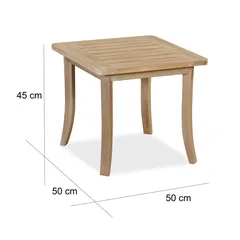 Ashmore Acacia Wood Side Table (50 x 50 x 45 cm)