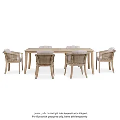 Ashmore V2 Acacia Wood & Wicker Dining Chair (59.2 x 60 x 73 cm, 2 Pc.)