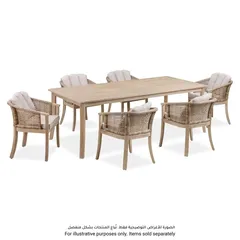 Ashmore Classic Acacia Wood Dining Table (220 x 100 x 74 cm)