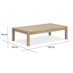 Sycamore Acacia Wood Coffee Table (130 x 80 x 34 cm)