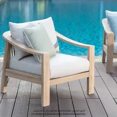 Sycamore Single-Seater Acacia & Rope Sofa (80 x 78 x 83 cm)