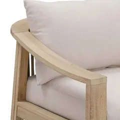 Sycamore Single-Seater Acacia & Rope Sofa (80 x 78 x 83 cm)