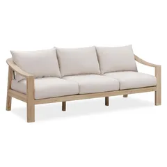 Sycamore 3-Seater Acacia & Rope Outdoor Sofa (204 x 78 x 83 cm)