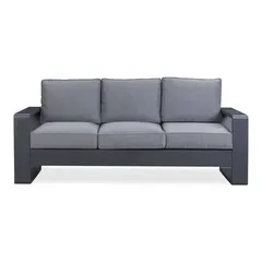 Milos 3-Seater Aluminum & Texteline Sofa (203 x 83.5 x 76 cm)