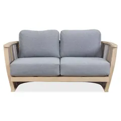 أريكة مقعدين خشب الأكاسيا وحبال من فورست (146 × 80 × 63.5 سم)
