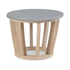 Forest Acacia Wood & Terrazzo Side Table (45 x 45 x 35 cm)