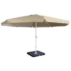 Deluxe Metal & Polyester Umbrella W/Base (500 cm)