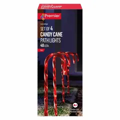 Premier Candy Cane LED Path Light Set (4 Pc., 0.48 W)