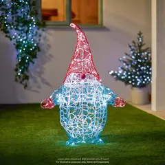 Premier Acrylic Gnome Décor W/Twinkling LED (3.6 W, 90 cm)