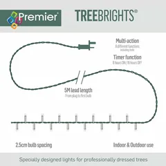 Premier TreeBrights 500-LED Warm White String Light (3.6 W, 12.5 m)