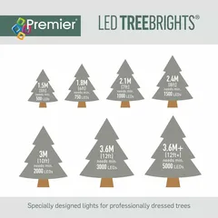 Premier TreeBrights 500-LED Warm White String Light (3.6 W, 12.5 m)