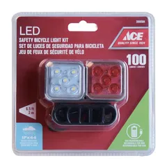 ACE Rechargeable LED Safety Bicycle Light Kit