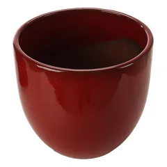 Shanghai 10-01R Glazed Ceramic Plant Pot (38 x 34 cm, Red)