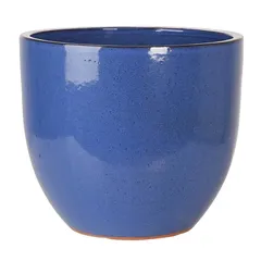 Shanghai 10-01B Glazed Ceramic Plant Pot (48 x 43 cm, Blue)