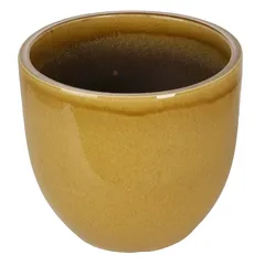 Shanghai 10-01T Glazed Ceramic Plant Pot (48 x 43 cm, Ocher)