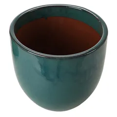 Shanghai 10-01DB Glazed Ceramic Plant Pot (38 x 34 cm, Ice Blue)