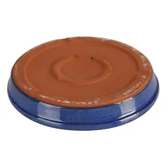 Shanghai Glazed Ceramic Plant Saucer (30 cm, Blue)