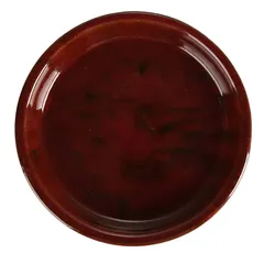 Shanghai Glazed Ceramic Plant Saucer (20 cm, Red)