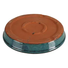 Shanghai Glazed Ceramic Plant Saucer (35 cm, Ice Blue)