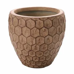 Yara Belly Plant Pot (31 x 28 cm, Sand)