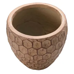 Yara Belly Plant Pot (31 x 28 cm, Sand)