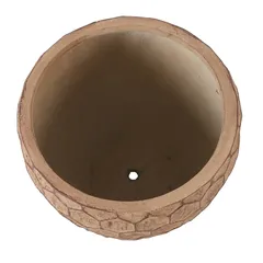 Yara Belly Plant Pot (42 x 38 cm, Sand)