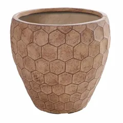 Yara Belly Plant Pot (56 x 50 cm, Sand)