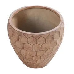 Yara Belly Plant Pot (56 x 50 cm, Sand)