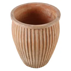 Ribbed Terracotta Plant Pot (54 x 67 cm)