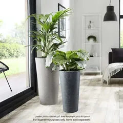 Scheurich Coneo High Plastic Plant Pot (39 x 70 cm, Anthracite)