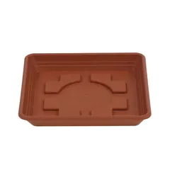 Scheurich Lara Square Plastic Saucer (29 x 29 x 4.1 cm, Terracotta)