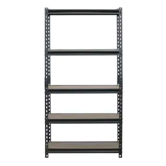 ACE Particle Board & Steel 5-Tier Adjustable Shelving Unit (76.2 x 30.5 x 152.4 cm)