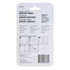 ACE Adhesive Hook Pack (20 Pc., 1.2 x 1.8 cm, Clear)