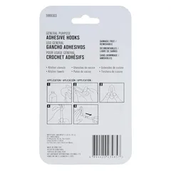 ACE Adhesive Hook Pack (6 Pc., 2.2 x 2.8 cm, Clear)