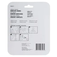 ACE Adhesive Hook Pack (7 Pc., 2.5 x 3.5 cm, Clear)