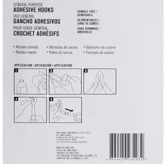 ACE Adhesive Hook Pack (7 Pc., 2.5 x 3.5 cm, Clear)