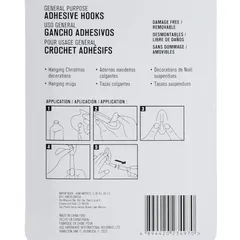 ACE Adhesive Hook Pack (7 Pc., 2.3 x 5.5 cm, White)