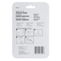 ACE Adhesive Hook Pack (3 Pc., 3 x 5 cm, White)