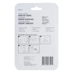 ACE Adhesive Hook Pack (3 Pc., 3 x 5 cm, Clear)